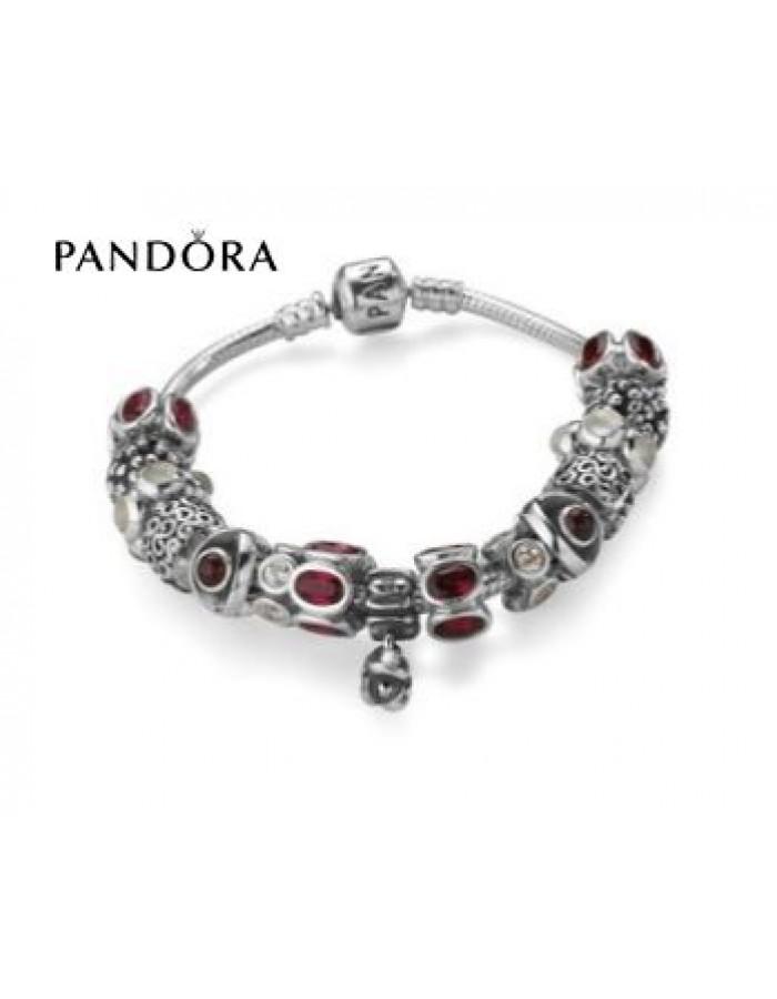 Mariage - Escompte - Bracelets Pandora Prix * Pandora Lady In Rouge Inspiration Bracelet - Foncez Sur charmspandorasoldes.com