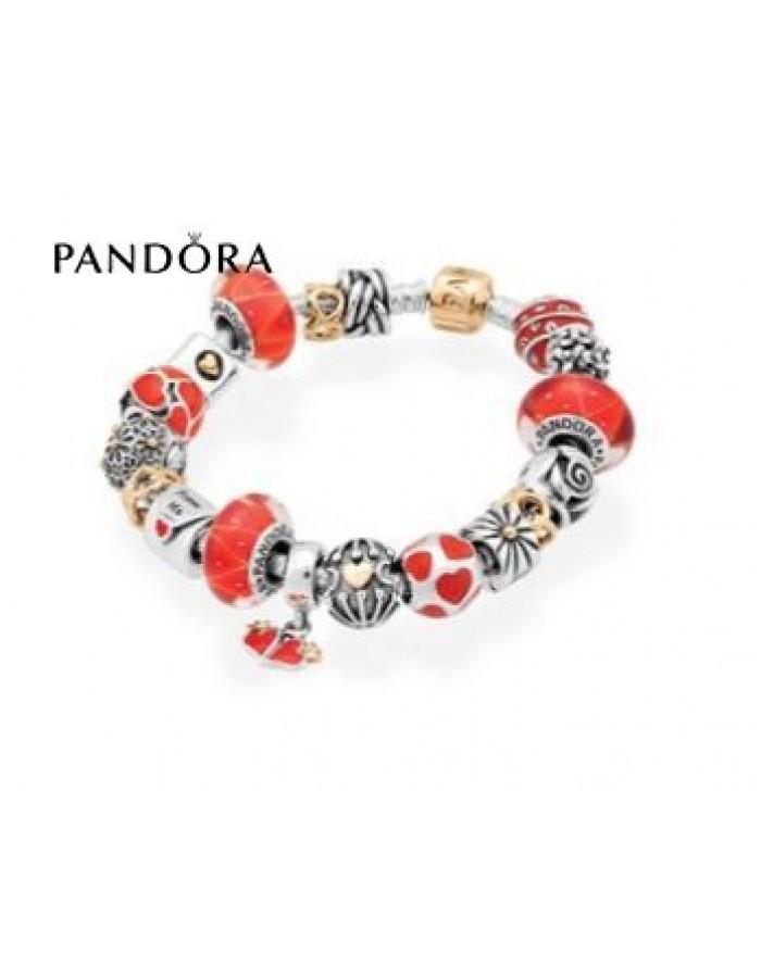 Hochzeit - Soldé - Bracelets Pandora Prix * Pandora Rouge Hot Romance Inspirational Bracelet - pandora Boutique France