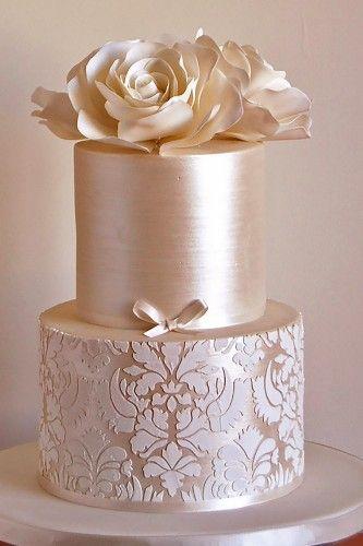 Mariage - Fondant Flower Wedding Cake