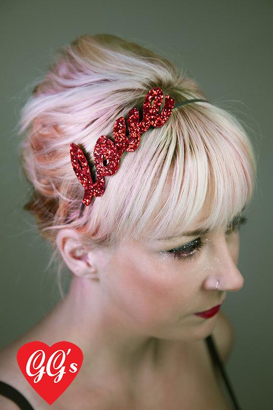 Wedding - Choose Your Own Glitter Word Or Name Headband