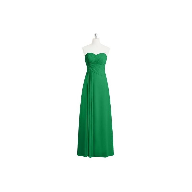 Wedding - Emerald Azazie Magnolia - Sweetheart Chiffon Floor Length Back Zip Dress - The Various Bridesmaids Store