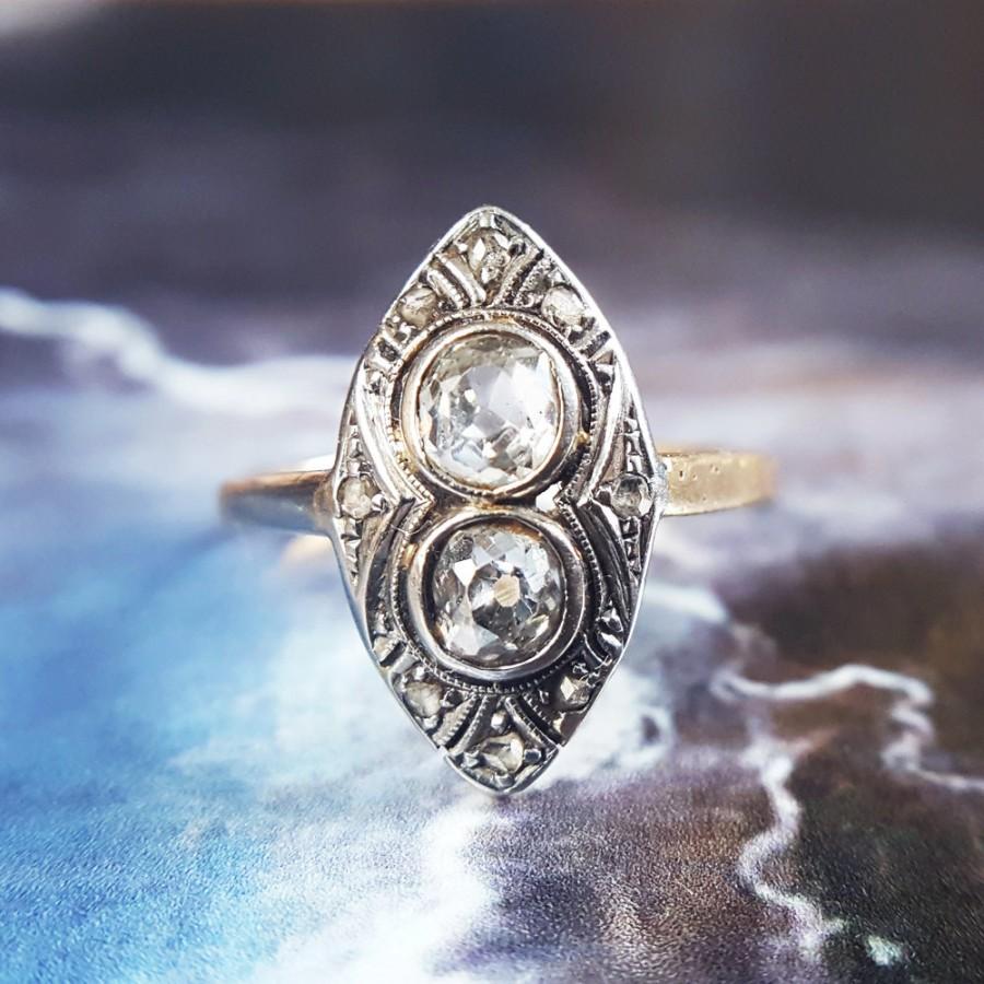 Wedding - Art Deco Engagement Ring 