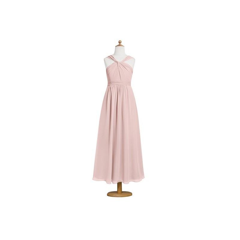 زفاف - Dusty_rose Azazie Dora JBD - V Neck Chiffon Back Zip Ankle Length Dress - The Various Bridesmaids Store