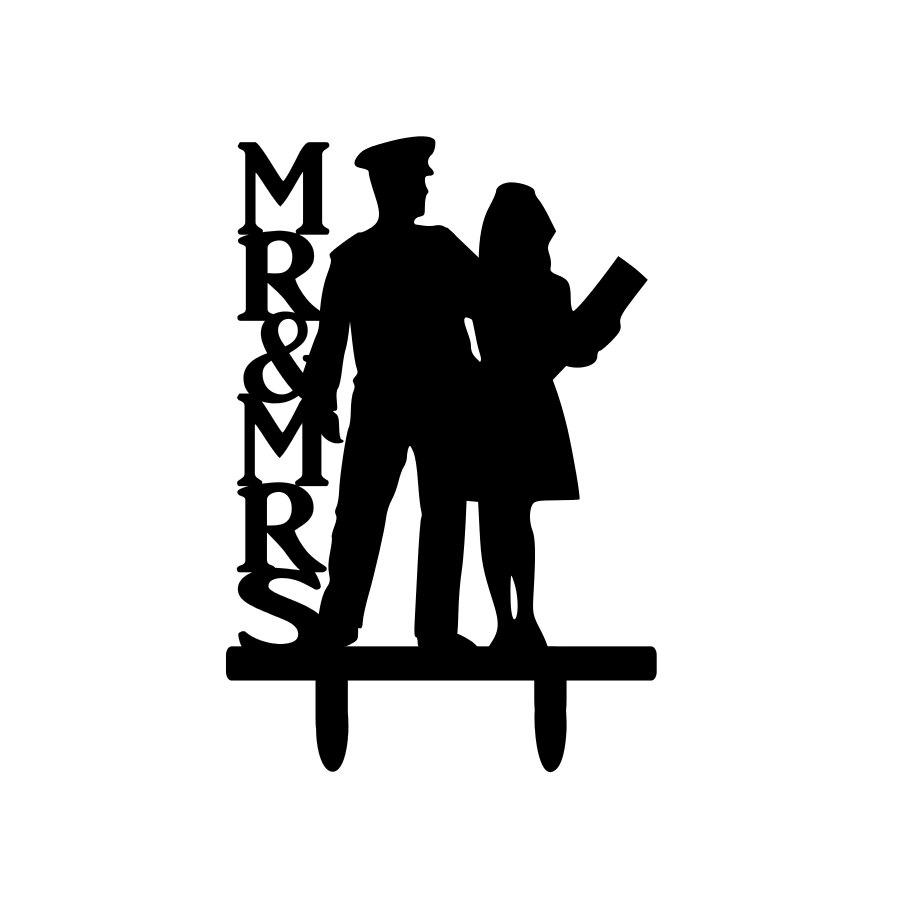 Mariage - Mr & Mrs Police Officer and Nurse Wedding Cake Topper police Cake Topper nurse cake topper police officer cake nurse topper  police topper