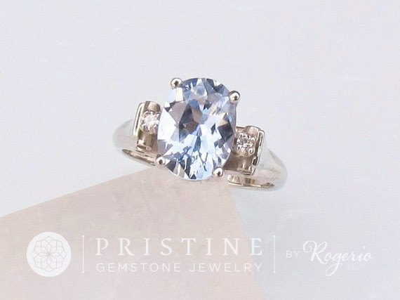 Hochzeit - Vintage Style Three Stone Ring Semi Mount Bespoke Ring Mount