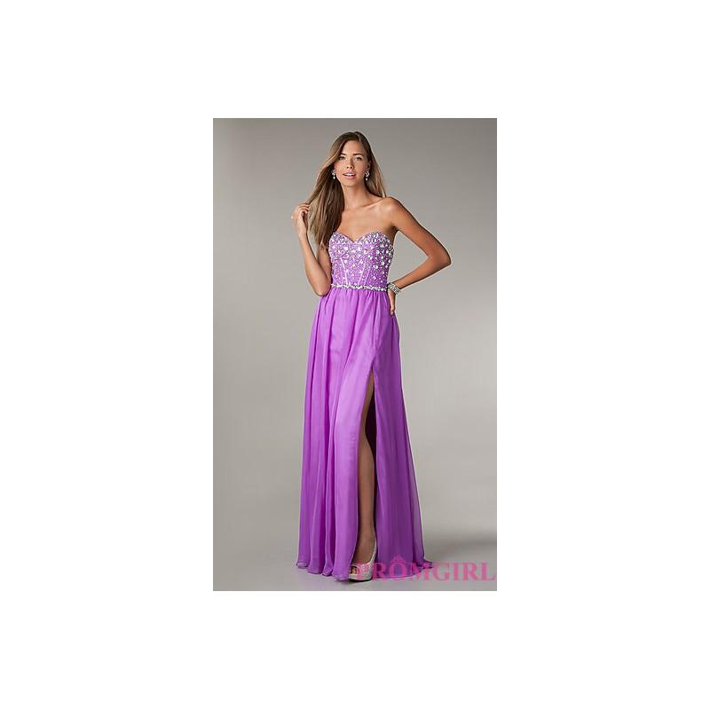 Hochzeit - FL-P5830 - Strapless Beaded Dresses by Flirt - Bonny Evening Dresses Online 