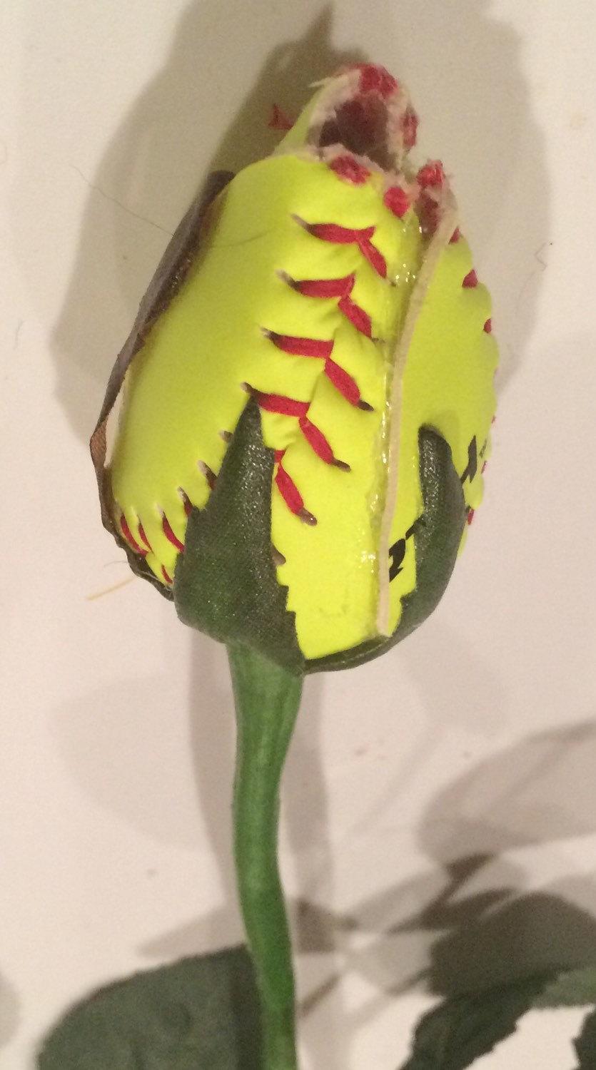 Wedding - 3 Softball Sports Rose Bud