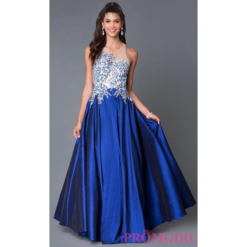 زفاف - Long Illusion Sweetheart Open Back Prom Dress MF-E1917 - Discount Evening Dresses 