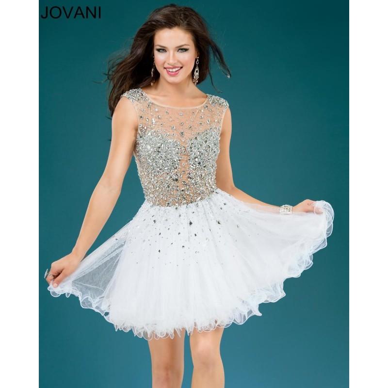 Hochzeit - White Jovani Homecoming 79163 Jovani Homecoming Dresses - Top Design Dress Online Shop