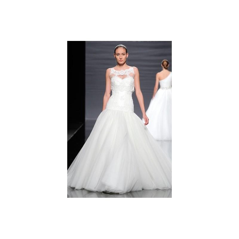 زفاف - Rosa Clara SP14 Dress 22 - Rosa Clara Fit and Flare High-Neck Full Length Spring 2014 Ivory - Nonmiss One Wedding Store