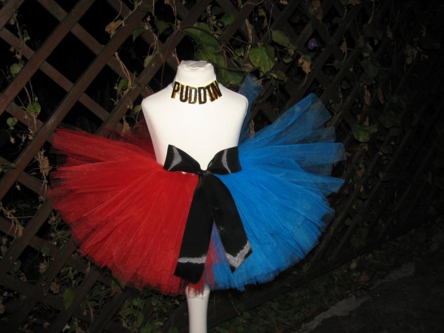 Mariage - Harley Quinn Cosplay Tutu Outfit Tutu Skirt Toddler Tutu Harly Quinn Costume sizes 12m 2T 3T 4T 6T 8T 10T 12T Tutu Photo Prop Puddin Yes Sir