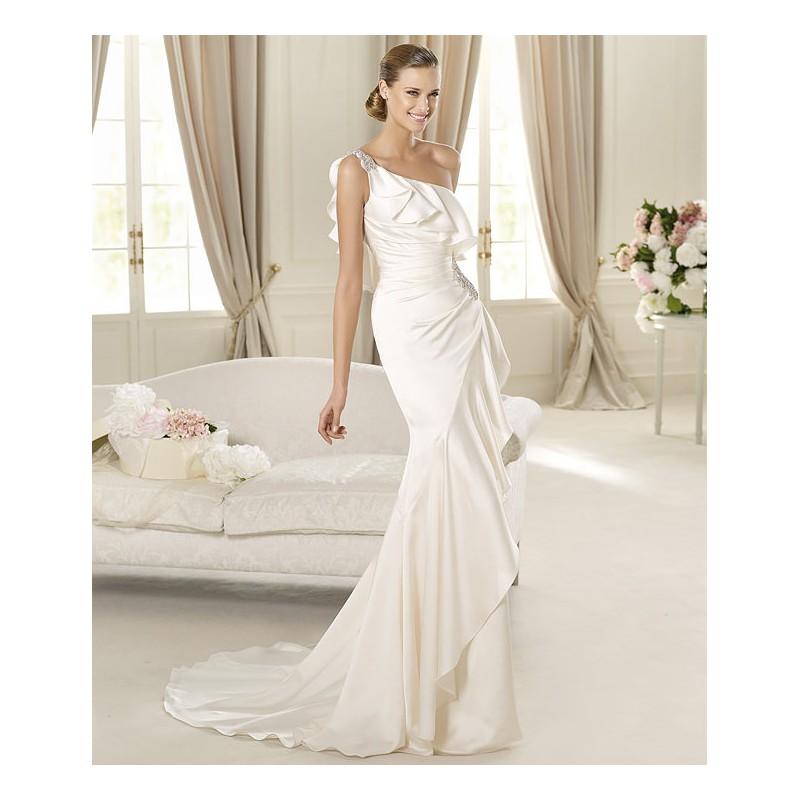 Wedding - Pronovias Datsun Bridal Gown (2013) (PR13_DatsunBG) - Crazy Sale Formal Dresses