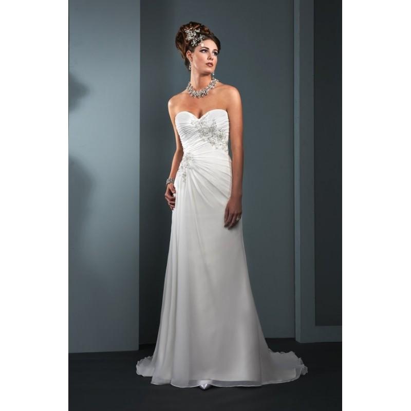 زفاف - Style 3Y297 by Mary’s Bridal – Moda Bella - A-line Chapel Length Strapless Sleeveless Floor length Chiffon Dress - 2017 Unique Wedding Shop