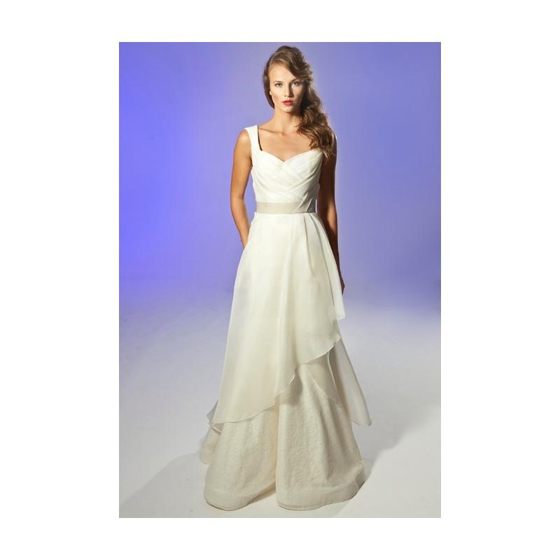 Hochzeit - Junko Yoshioka - Fall/Winter 2013 - Sleeveless Organza A-Line Wedding Dress - Stunning Cheap Wedding Dresses