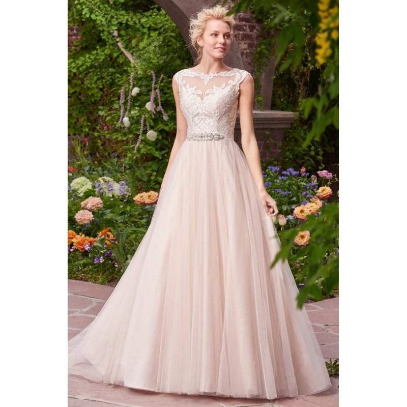 زفاف - Style Carrie by Rebecca Ingram - Illusion LaceTulle Floor length Cap sleeve Ballgown Dress - 2017 Unique Wedding Shop