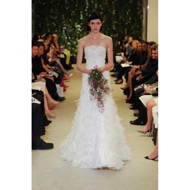 Hochzeit - Style Josilyn by Carolina Herrera - Sleeveless Floor length Strapless Dress - 2017 Unique Wedding Shop