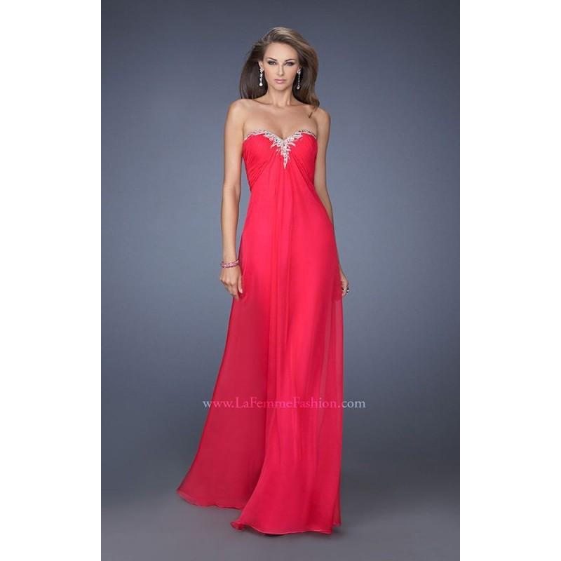 زفاف - Hot Fuchsia La Femme 19566 - Chiffon Dress - Customize Your Prom Dress