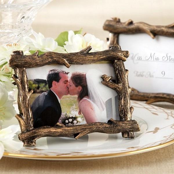 Mariage - Beter Gifts®  Rustic Tree Branch Place Card Picture Frame Favors