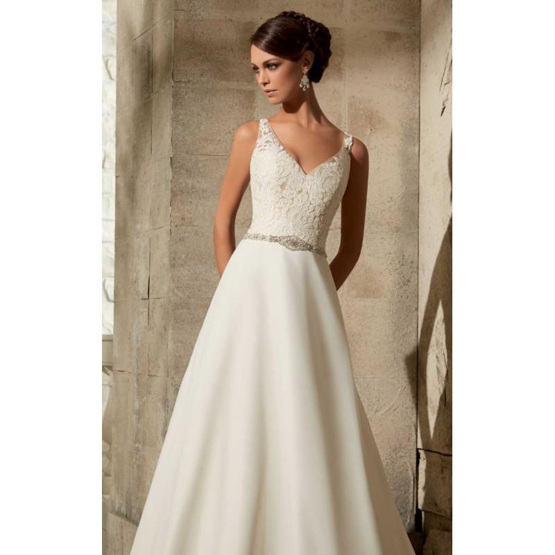 Wedding - Chiffon Gown by Blu by Mori Lee - Color Your Classy Wardrobe