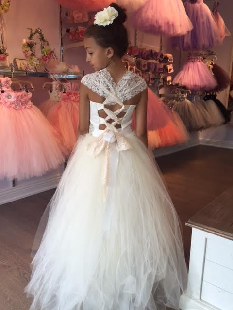 Wedding - Lace girl dress, flower girl dress, flower girl lace dresses, country lace dress, cream toddler dress, Ivory lace dress, Rustic flower girl.