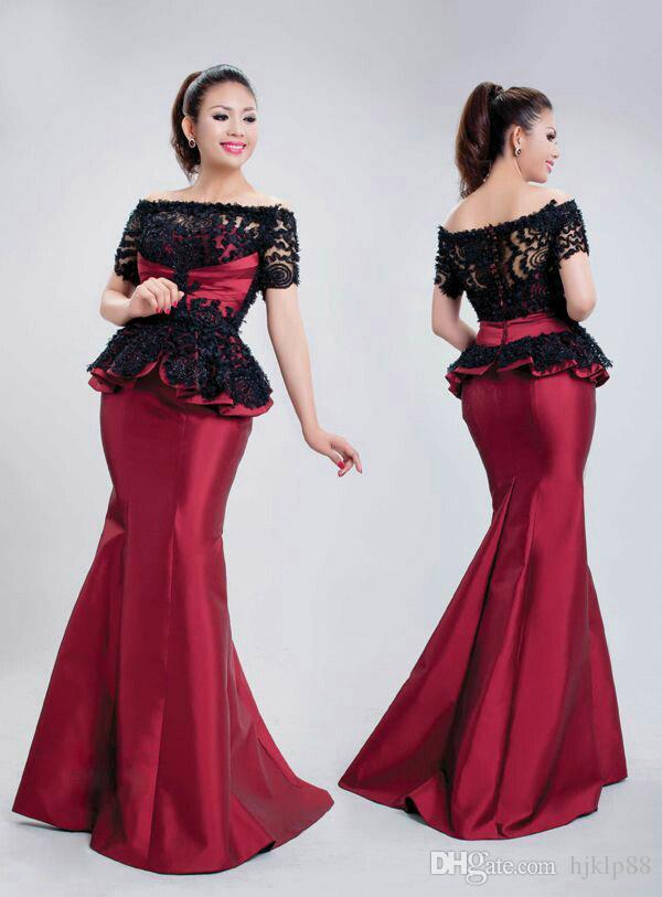 Свадьба - Custom-Made Bateau Short Sleeve Lace Mermaid Evening Dresses Prom Dress Online with $152.58/Piece on Hjklp88's Store 