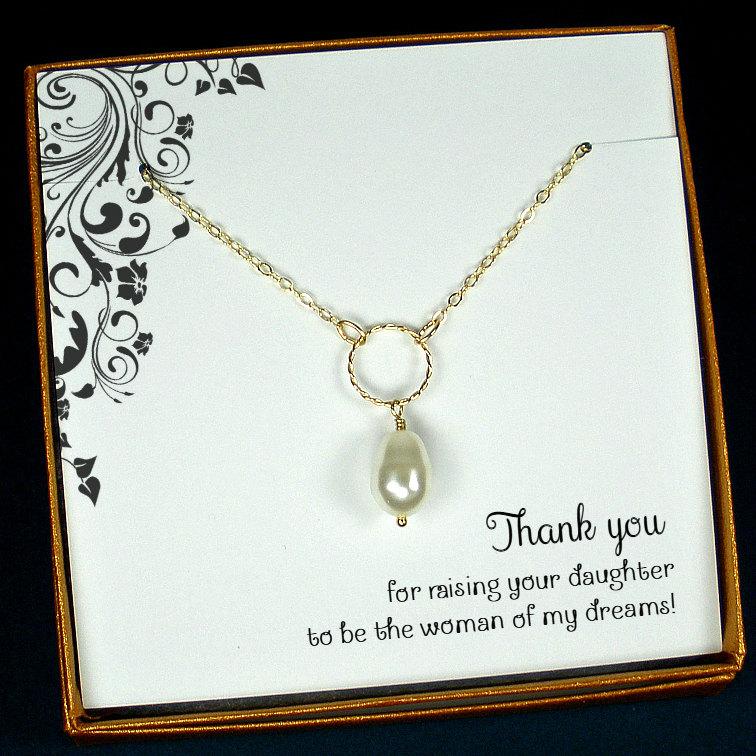 Mariage - Mother of Bride, Mother of Groom Gift, Mother of Bride Jewelry, Mother of Bride Necklace, Mother of the bride, Wedding Gift, Mothers Jewelry