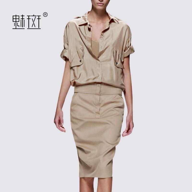 زفاف - In summer 2017 new plus size ladies wind lazy short sleeve loose casual dresses, career women temperament - Bonny YZOZO Boutique Store