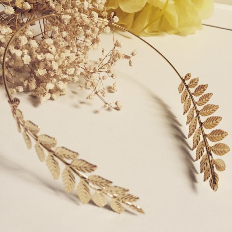 Mariage - Grecian style tiara, Greek style headband, Bridal hair accessory, Bridesmaid tiara, bridal tiara, Greek style tiara, Gold headband,