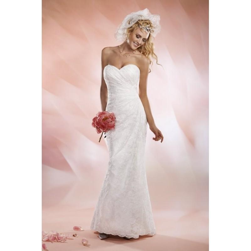 Wedding - Style 2530 by Mary’s Bridal – Informals - Sleeveless Floor length Lace Sheath Sweetheart Dress - 2017 Unique Wedding Shop