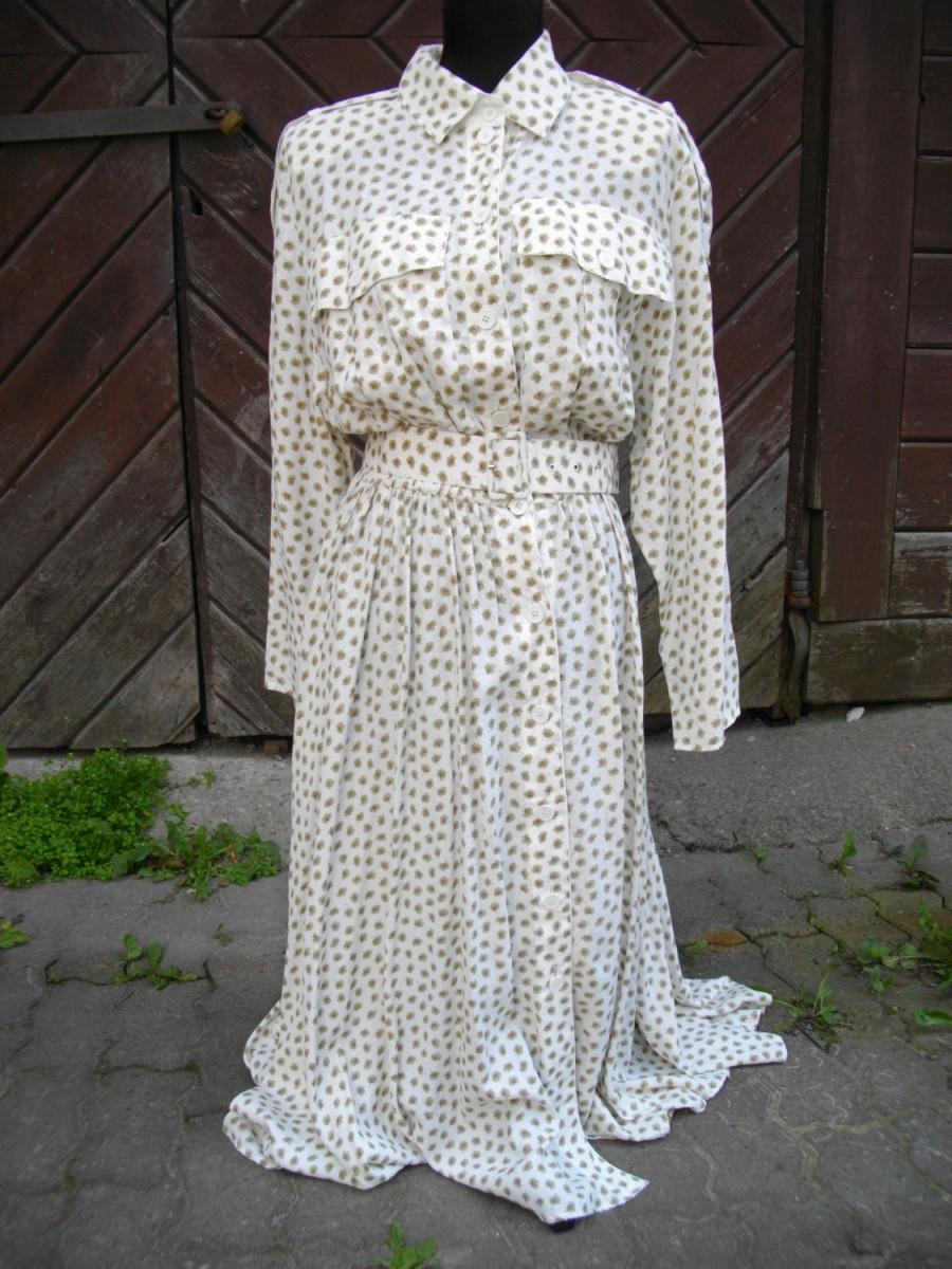 Свадьба - Sale 20% off/Vintage beauty 80 s cotton dress,size M/bridal/wedding/rustic/ unique,ecofriendly, to Wear dress BASKET/Boho/Hippie