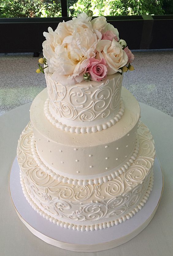 زفاف - Gorgeous Floral Cake