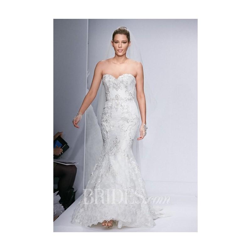 Hochzeit - Watters - Spring 2014 - Style 5014 Olina Strapless Beaded Lace Mermaid Wedding Dress - Stunning Cheap Wedding Dresses