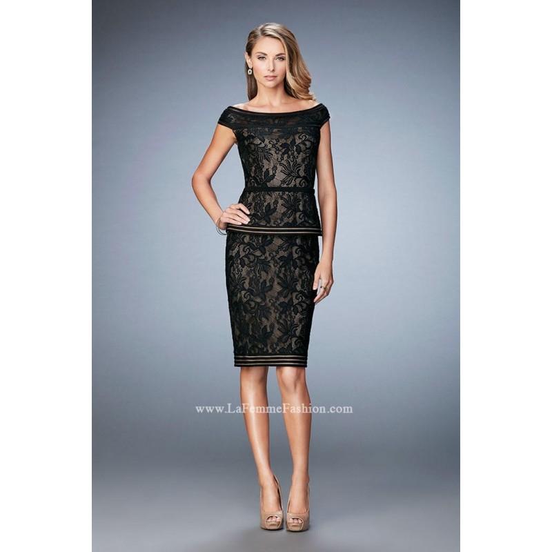 زفاف - Black La Femme Evening 23080  La Femme Evening - Elegant Evening Dresses
