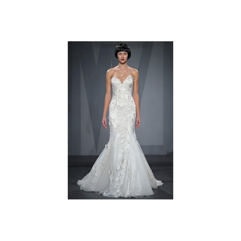 Свадьба - Mark Zunino FW14 Dress 5 - White Mark Zunino Fall 2014 Sweetheart Fit and Flare Full Length - Nonmiss One Wedding Store