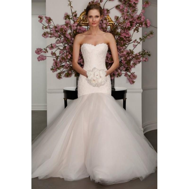 زفاف - Style L315 by Legends by Romona Keveza - Floor length Lace Semi-Cathedral Strapless Mermaid Sleeveless Dress - 2017 Unique Wedding Shop