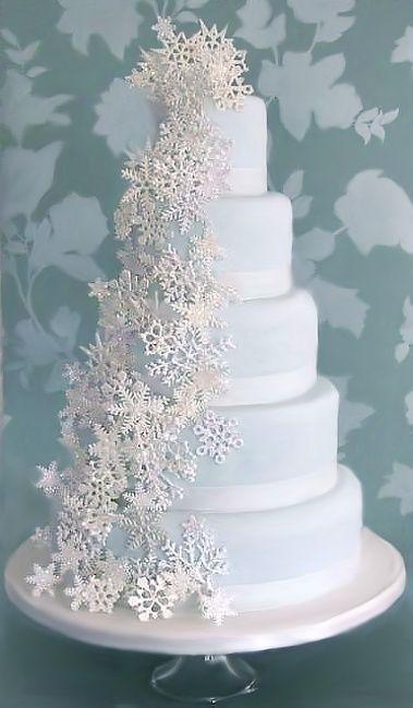 Свадьба - Snowflake Cake