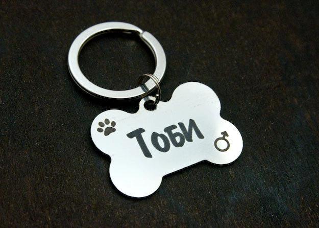 زفاف - Dog tag personalized, Bone dog tag, Pet ID tag, Pet identification tag, Custom pet tag, Dog tag for dogs, Dog tag for cats