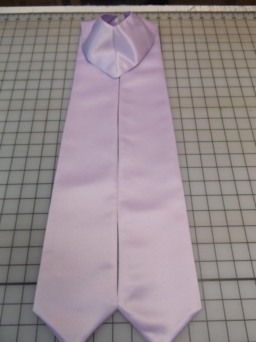 Wedding - Graduation Stoles pointed..  Heavyweight Lavender satin /   Blanks only / 4" wide/standard and extra large /24 colors to pick from