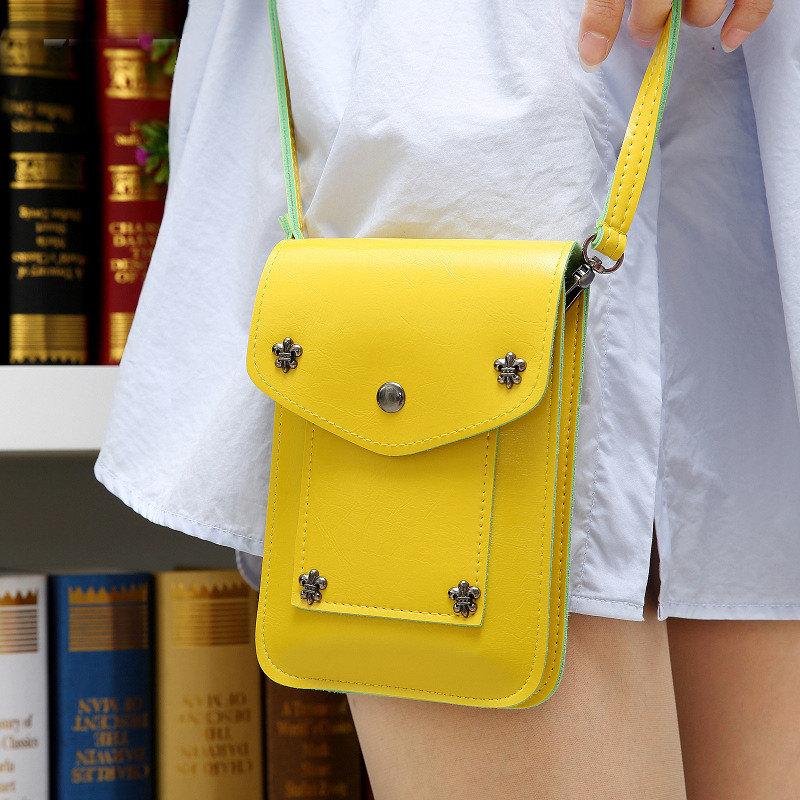 Hochzeit - Yellow bag, yellow purse, yellow clutch bag, Lady's bag, women's bag, women's wallet, women's purse,  yellow glitter purse, Vegan Bag