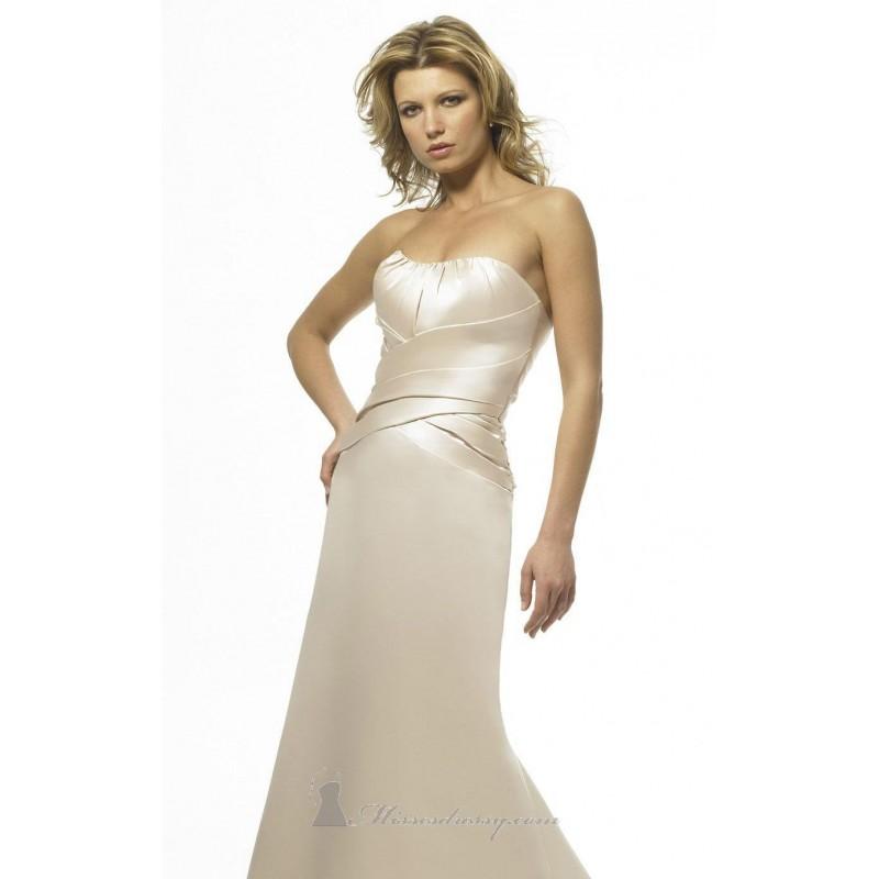 Wedding - Pleated Strapless Prima Satin Gown by Alexia Couture 848 New Arrival - Bonny Evening Dresses Online 