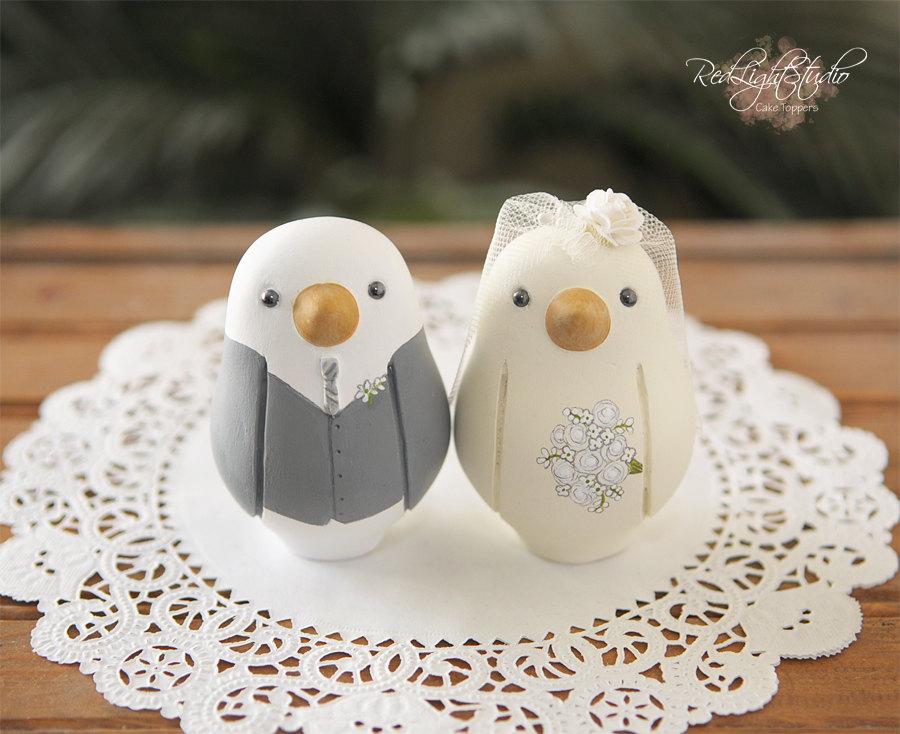 Mariage - Wedding Cake Topper - Love Birds - Medium