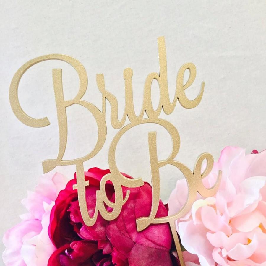 Свадьба - Bride To Be Cake Topper Bridal Shower Cake Kitchen Tea Cake Cake Topper Cake Decoration Cake Decorating Bride to be Topper