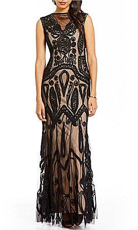 Mariage - JS Collections Illusion V-Neck Soutache Mermaid Gown