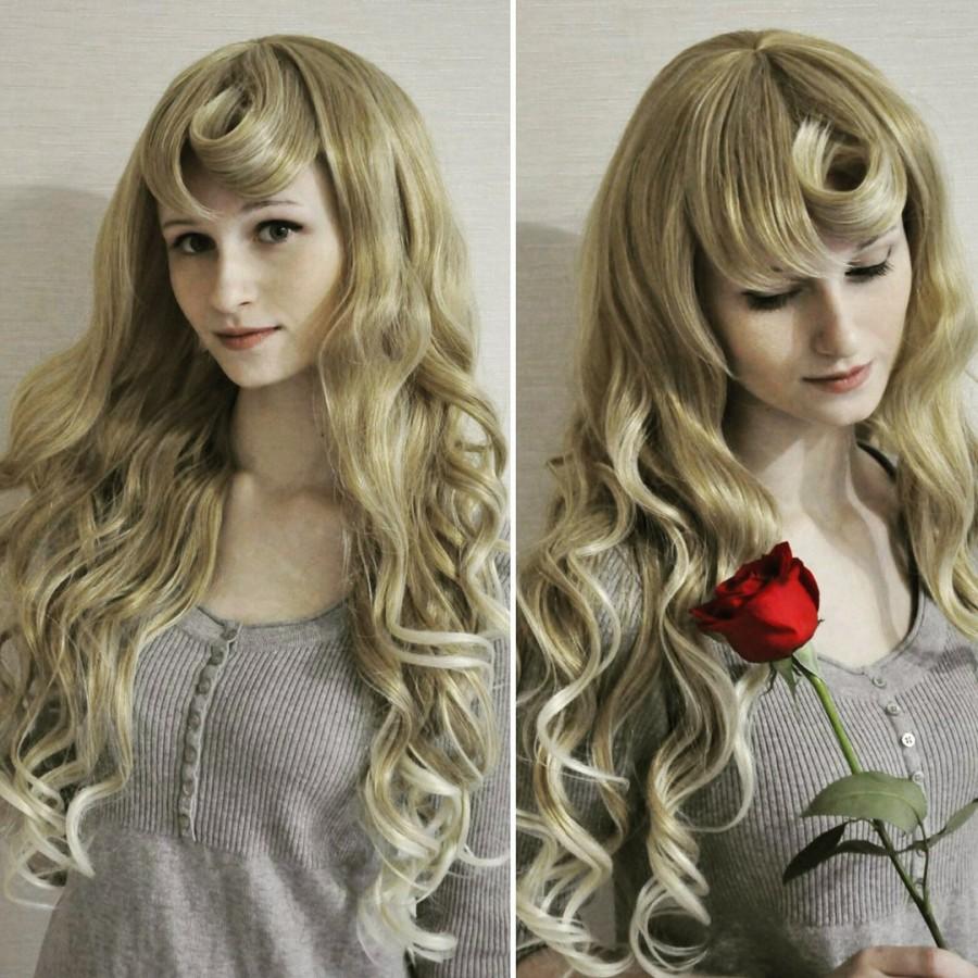 زفاف - Sleeping Beauty Aurora Wig. Handmade Original.