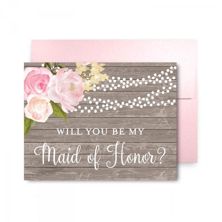Mariage - Will You Be My Bridesmaid Card, Bridesmaid Maid of Honor Gift, Will You Be My Maid of Honor, Matron of Honor, Brides Man, Flower Girl 