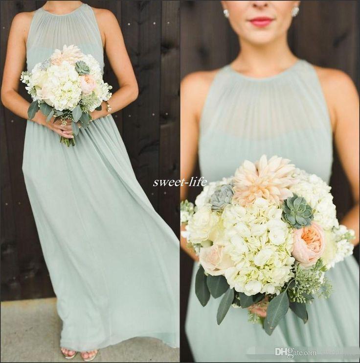 Wedding - Elegant Sage Green Chiffon