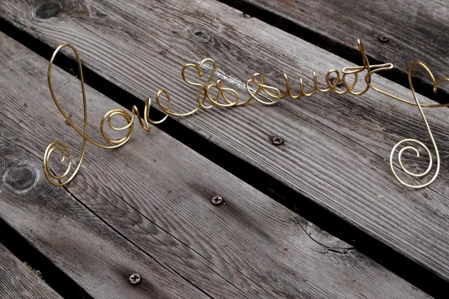 Свадьба - Bridal Shower Decorations, Engagement Party Decor, Love Is Sweet Table Sign