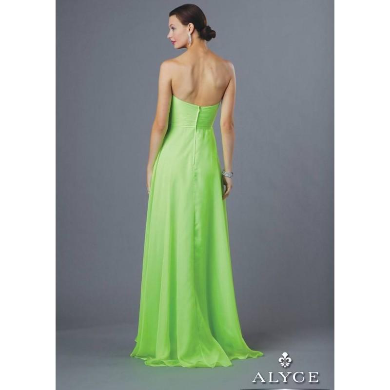 Wedding - Alyce B'Dazzle 35591 Strapless Chiffon Gown Website Special - 2017 Spring Trends Dresses