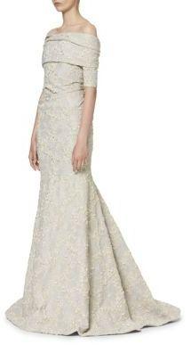 زفاف - Carolina Herrera Jacquard Evening Gown