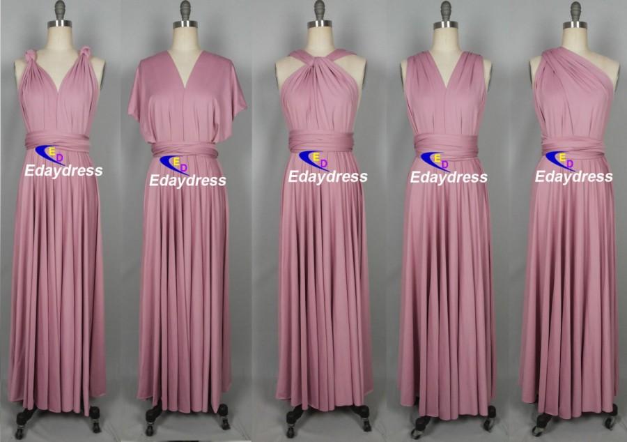 زفاف - Light Polignac Floor Length Long Maxi Infinity Dress Convertible Formal Multiway Wrap Dress Bridesmaid Dress Party dress Evening Dress